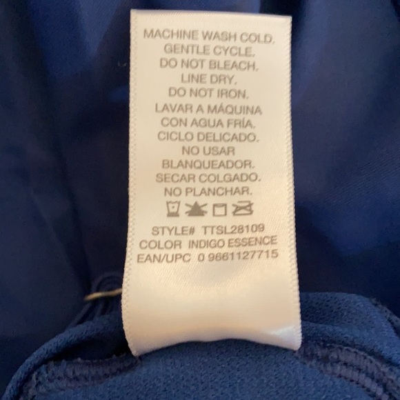 Time And Tru Blue One Piece Swimsuit Size (16-18) - Picture 4 of 4